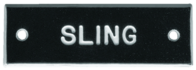 BERNARD ENGRAVING IP108 IDENTIPLATE SLING PKG/5